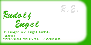 rudolf engel business card